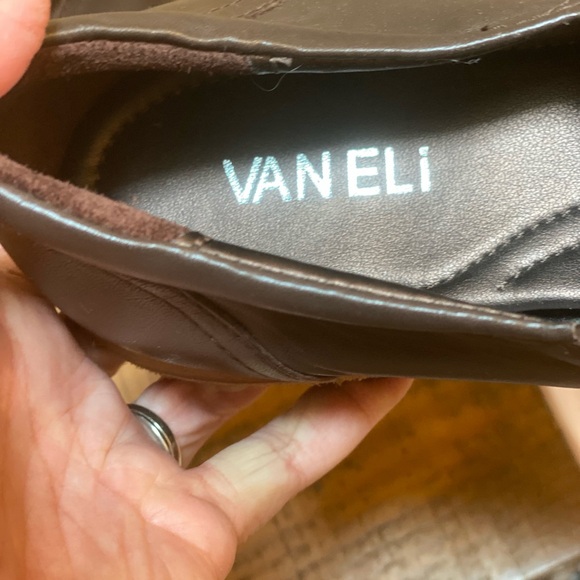 Vaneli chocolate narrow brown woven flats-like new! - Picture 2 of 6